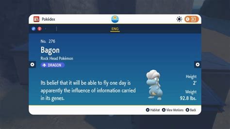 bagon pokedex entry.